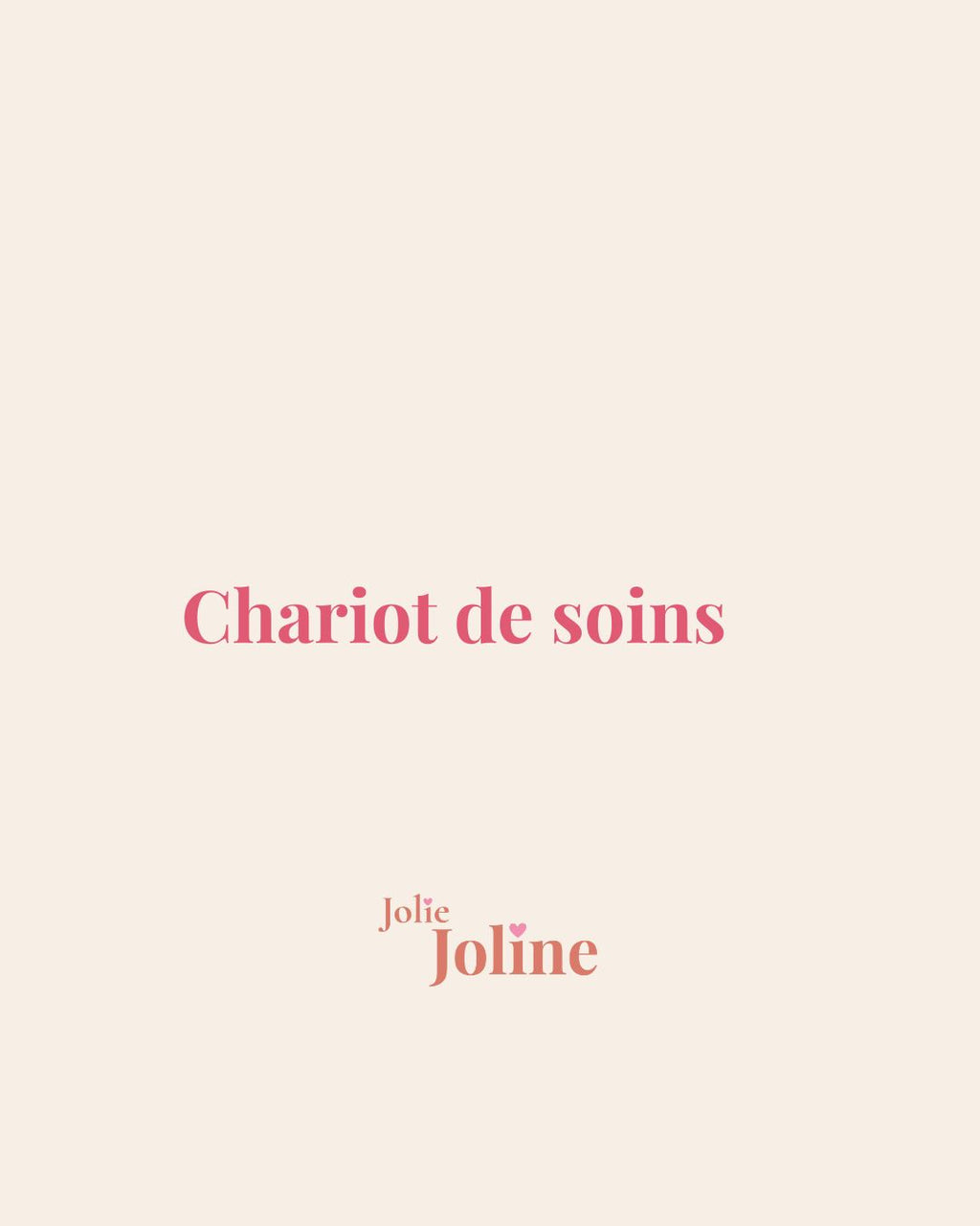 Chariot de soins